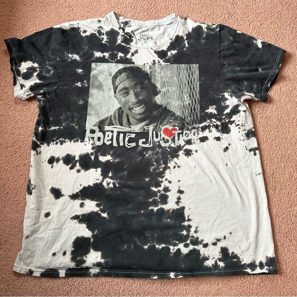 Vintage Style Poetic Justice Tie-Dye T-Shirt 2X